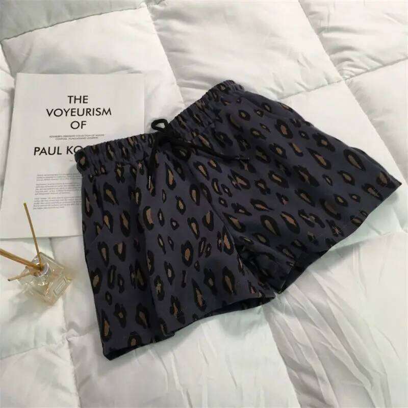 2025 New Bottoms Sexy Leopard Print Women Pantalones Cortos De Mujer High Waist Casual Fashion Summer Oversized Shorts XJ260206