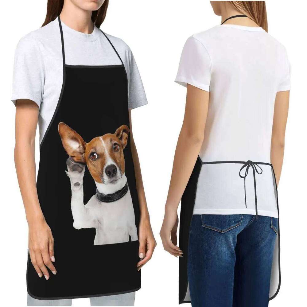 Jack Russell Terrier Dog Funny Aprons Chef Cooking Baking Tablier Waterproof Bib Kitchen Cleaning Pinafore S260205 630