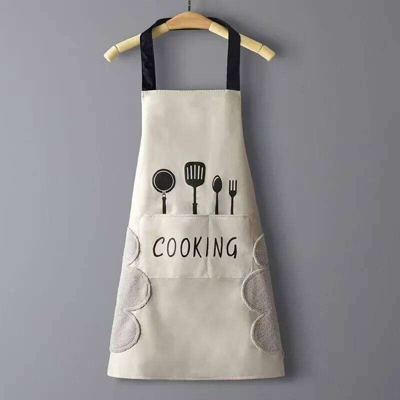 Kitchen Household Cooking Baking for Men Women Lightweight and Durable New Waterproof Oilproof Apron S260205 bdd
