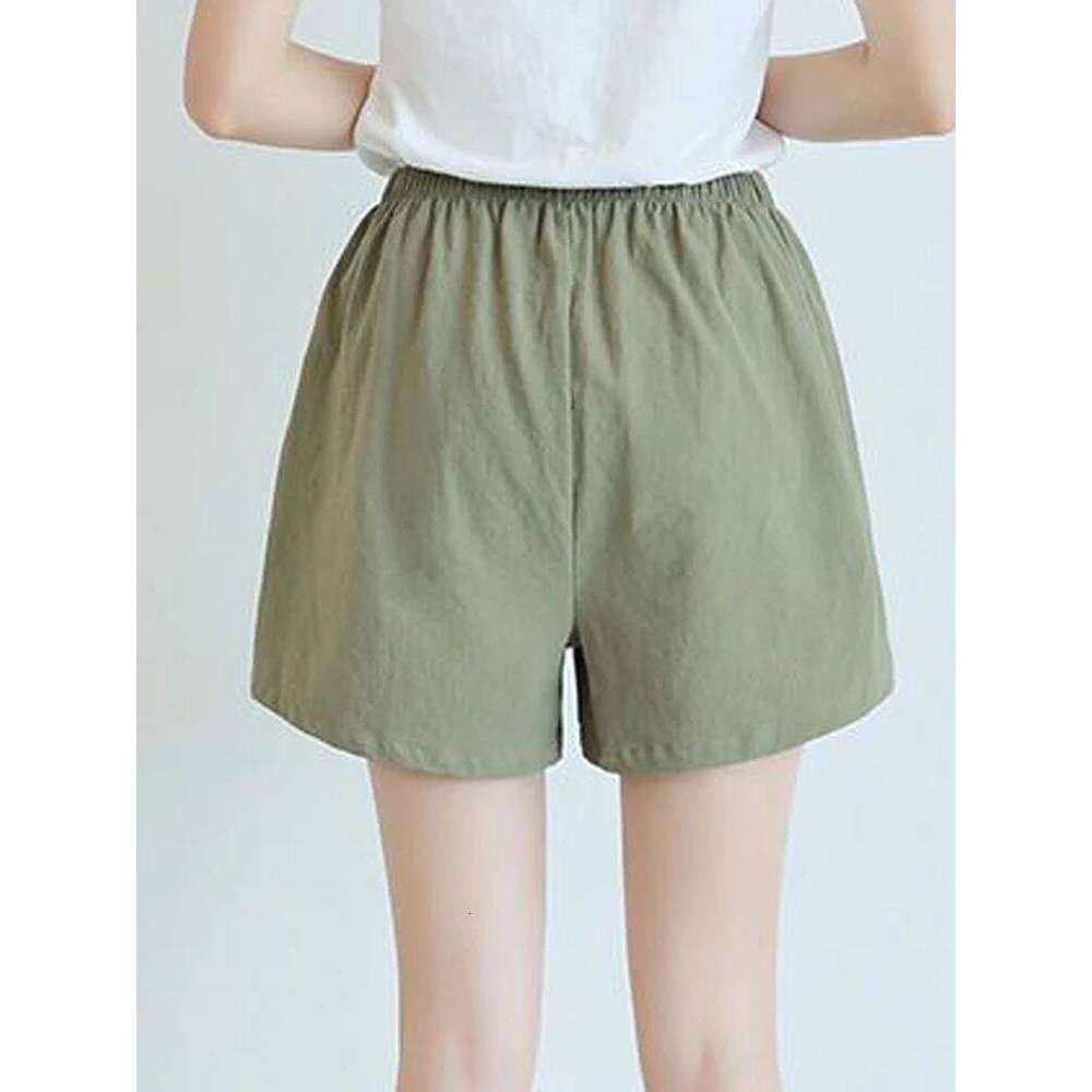 HELIAR Casual Linen Gym Workout High Waisted Ladies Short Women Shorts Sport Femme H260206