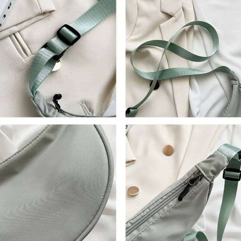 Upgraded Version Crossbody New Trendy Dumpling Lightweight Small Body Underarm Single Shoulder Canvas Bag XJ260129