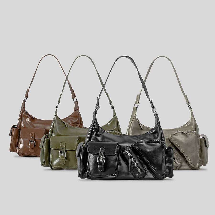 Women's Y2K New Locomotive Package Luxury Designer Handbags Purses Fashion Large Capacity Multiple Pockets Shoulder Underarm Bag Y260205