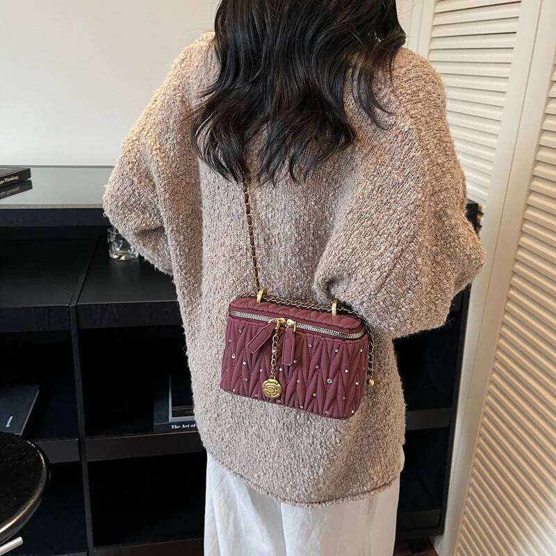 Womens Luxury Leather Classic Stylish Fashion Shoulder Designer Crossbody Tote Bag Elegant Handbag For Daily Modern Outfits Y260205