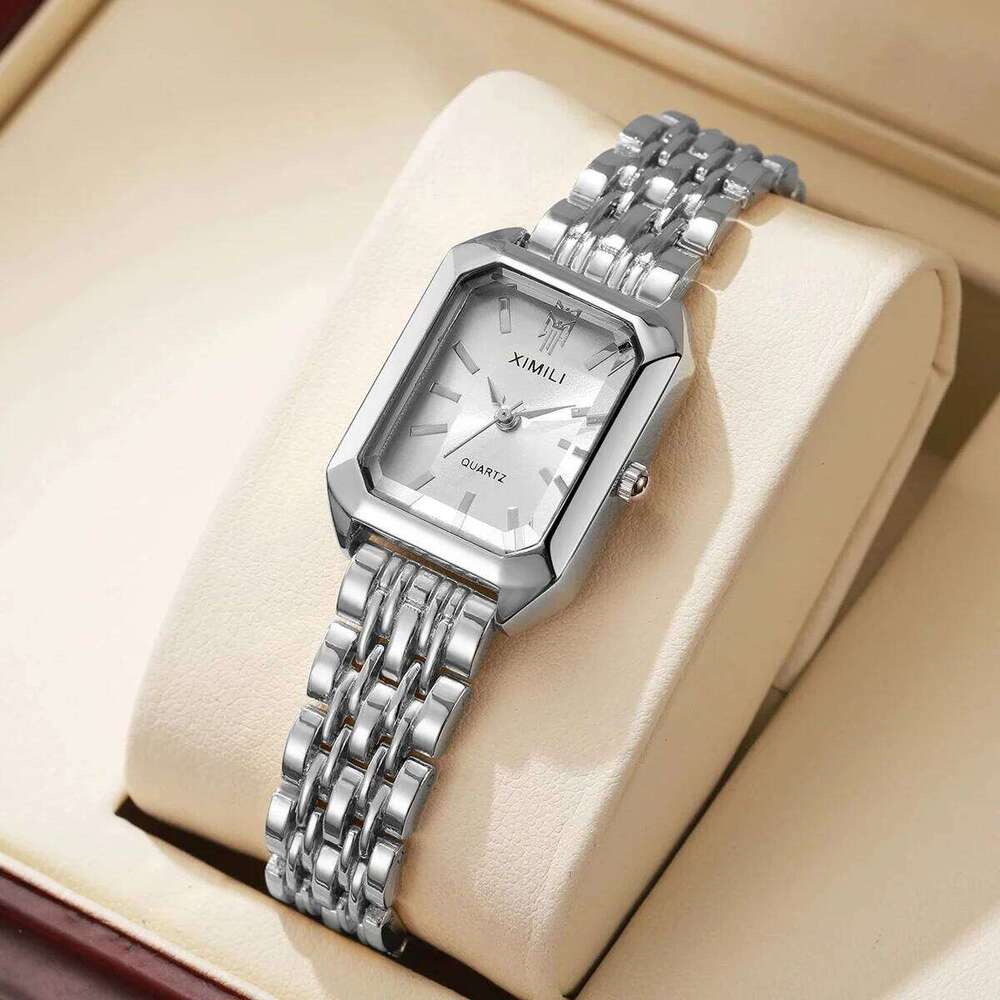 Fashion Rectangle Women Watches Ladies Stainless Steel Strap Quartz Wristwatches Reloj MujerWithout Box Z260206