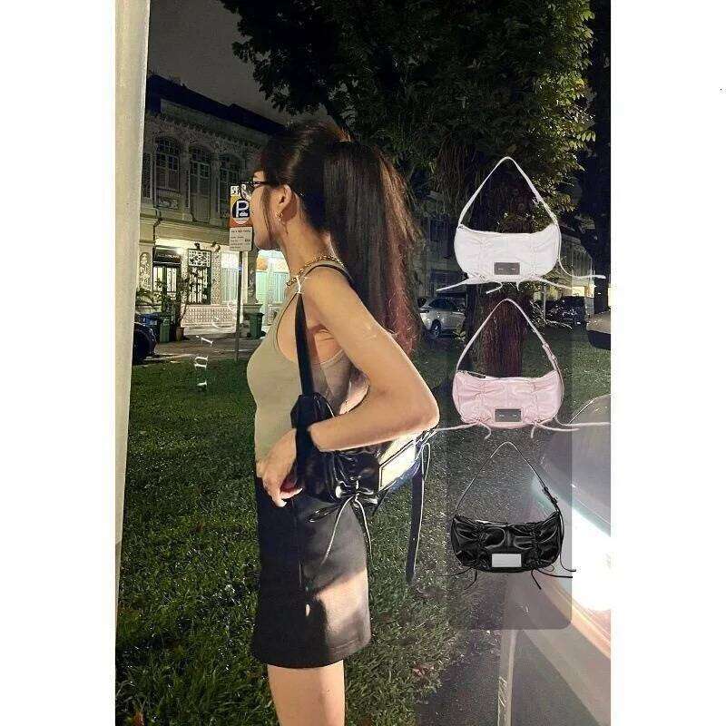 Wild Knot oulder Dstring Crossbody Bag for Women Daily Use Polyester Material Summer 2024 Sle Y260205