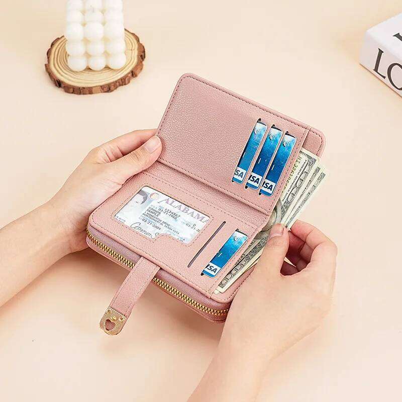 Fashionable Women's Card Holder Wallet, Coin Purse, Short 80% off Wallet Y260206