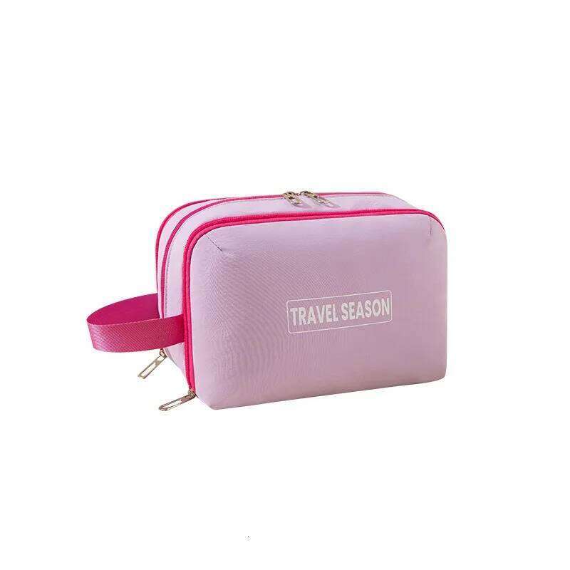 2026 Dopamine large-capacity three-layer toiletry bag, portable cosmetic partition storage bag Y260206