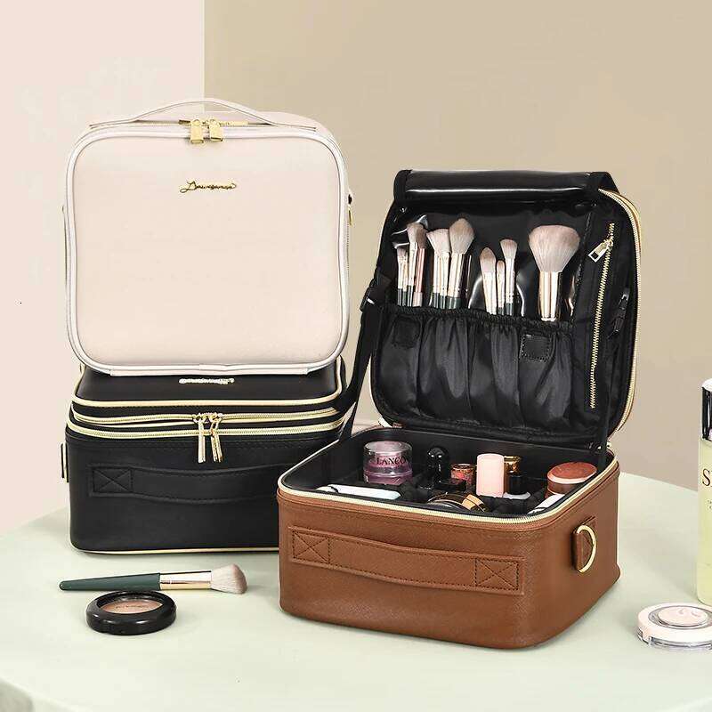 Bag 2024 New Portable Three-layer Professional Make-up Artist Cosmetic Storage Case Y260206