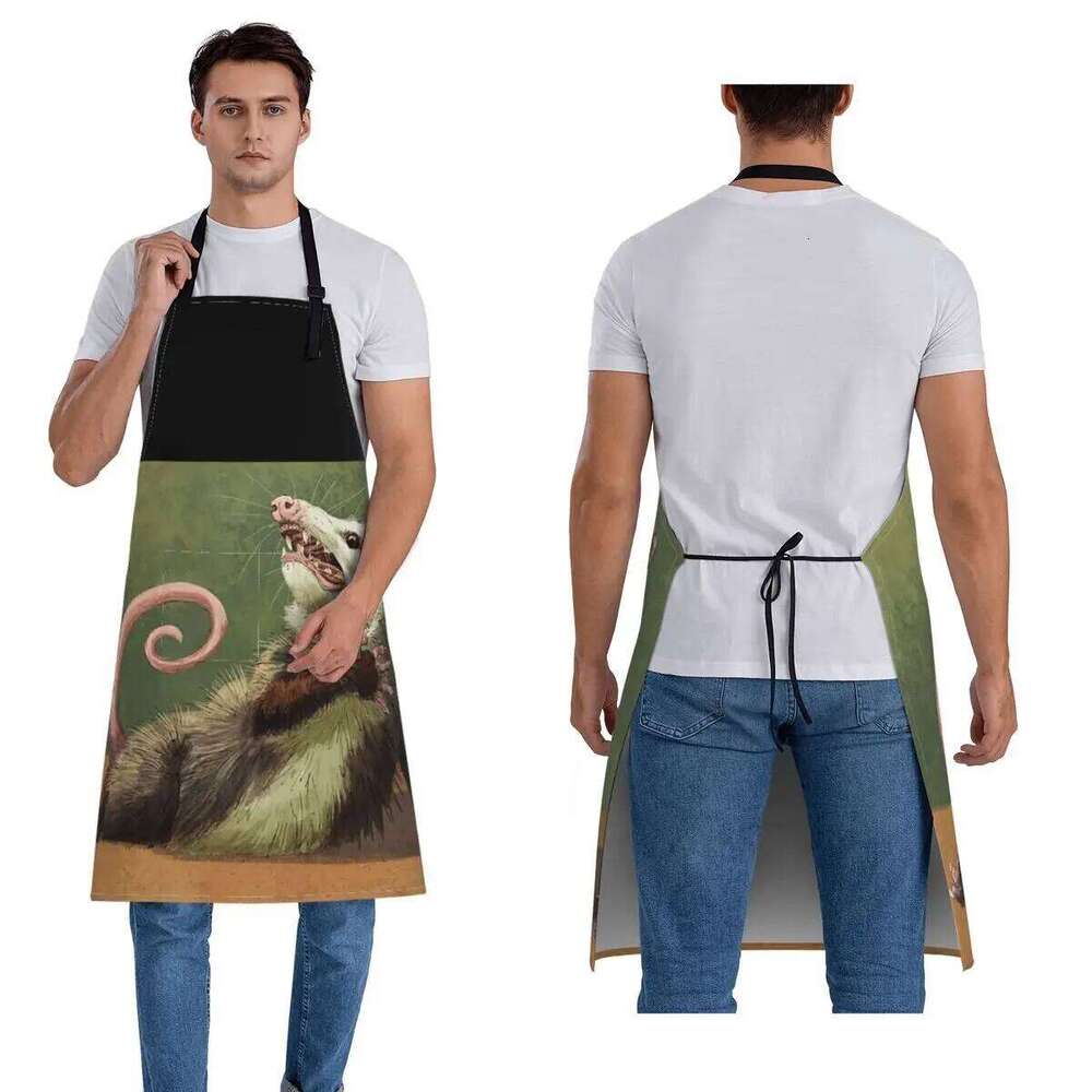 Amateur Opossum Actress Aprons Chef Cooking Cuisine Tablier Waterproof Bib Kitchen Cleaning Pinafore for Women Men Painting S260205