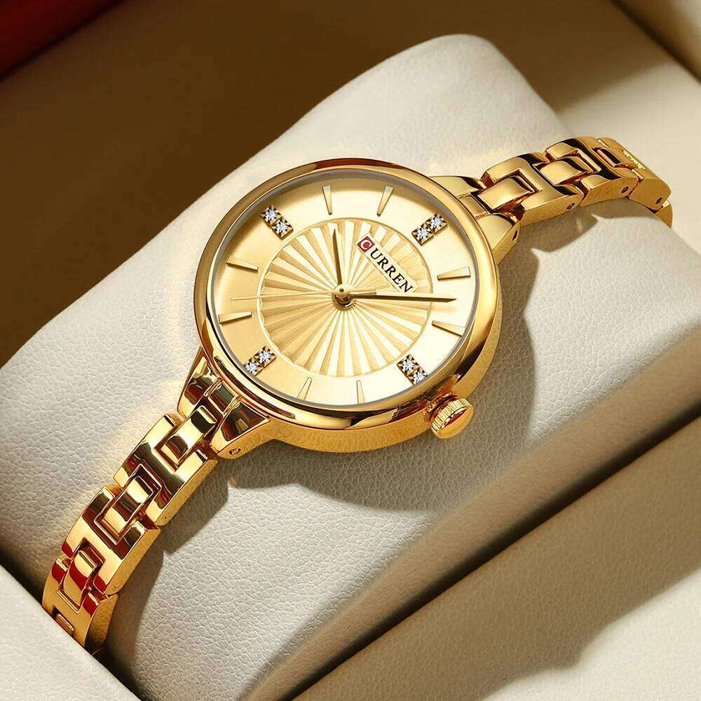 CURREN Luxury Brand for Women Waterproof Diamond Elegant Ladies Watch Original Quartz Women's Watches Bracelet Gifts 2024 Z260206