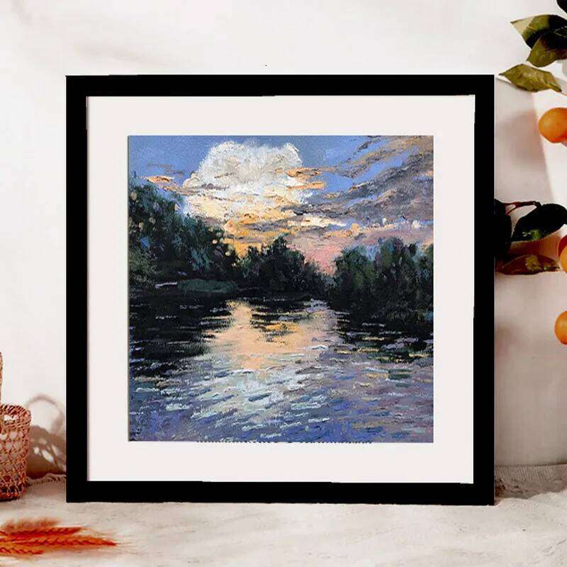 Square Wall Hanging 20X20 25X25cm Wood Picture Frame Stand For Pictures Photo Decor Commemorative Gift S260205