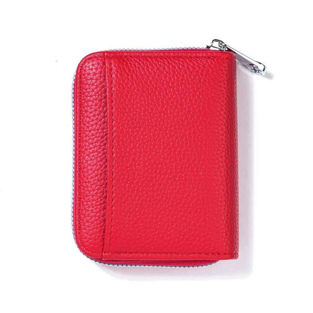 New PU Leather Purse Mini Zipper Credit Card Holder Portable Coin Pouch Girl Y260206