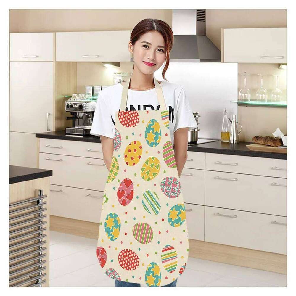Easter bunny print customizable goods home aprons women Woman kitchen apron for hairdresser Apron S260205