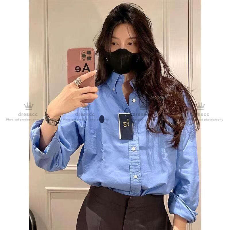 Ralphiy T Shirts designer blouse laureniesdesigner Fashion Embroidery Rl Long Sleeve Tshirts Fashionable Popular Hoodies Designer For Women blusas mujer marca