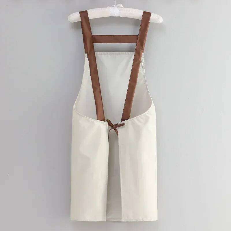 Waterproof Oil Kitchen Apron Adult Cooking Work Clothes Household Fashion Dirt Resistant Accessories S260205