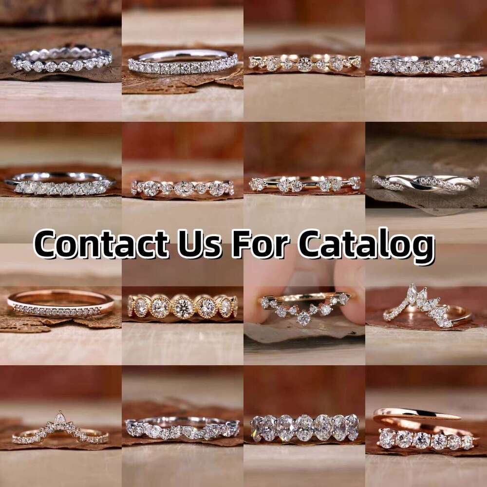 Igi CVD HPHT Lab Grown Created Diamond 14K/18K Solid Gold Eternity Wedding Band Ring With Brilliant Cut For Women