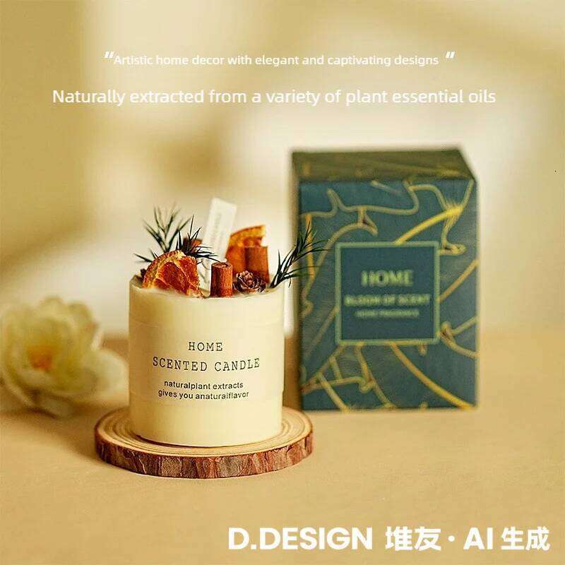 Dried Smokeless Aromatherapy Candles Bare Packaging Scented Candle Home Decora For Valentine's Holiday Decoration S260205