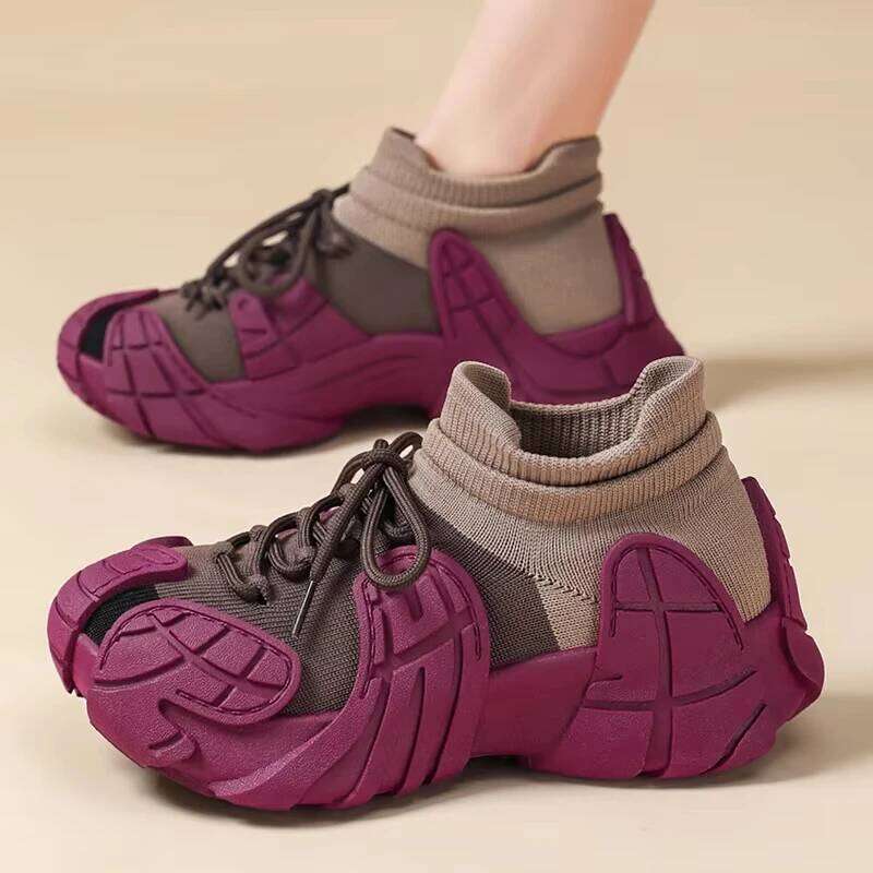 Women'S Spring And Summer New Trend Single Dopamine Comfortable Casual Thick Soled Height Increasing Sports Shoes