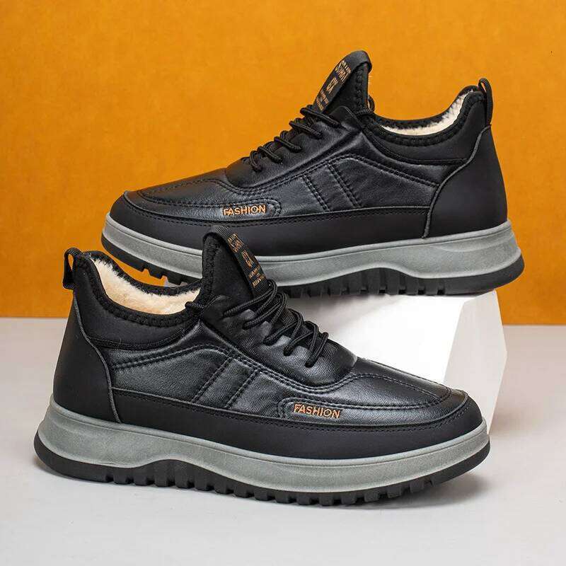 2025 Winter New Shoes Comfortable Cold proof Warm Snow Boots Outdoor Non slip Outsole Men's Shoe