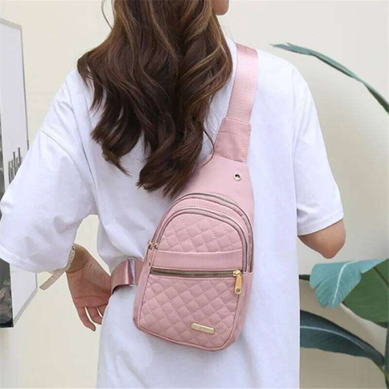 Lightweight Comfortable Quilted Crossbody Chest Bag, Perfect for Daily Use, Casual Outings & Travel Women Sling Shoulder Purse XJ260129