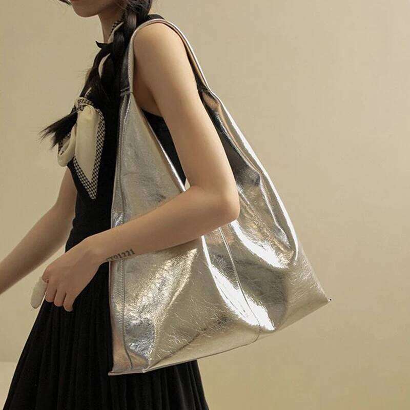 High Appearance Fashionable Tote Bag, Solid Color And Large Capacity French Style Bag For Celebrities, Waterproof Underarm B Y260205