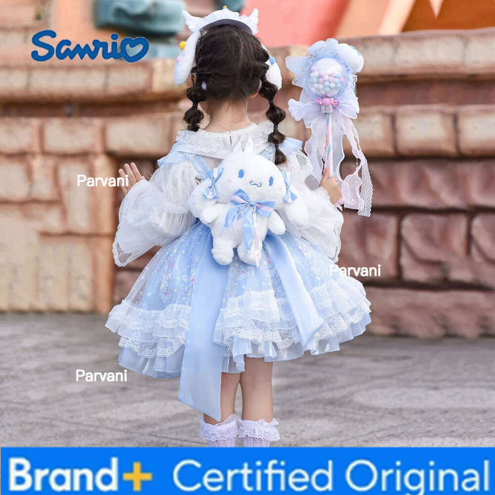 Sanrio Cinnamoroll Winter Princess Dress for Girls Baby Lolita birthday gift puffy Children's cute and sweet cartoon dress H260206 - view 5