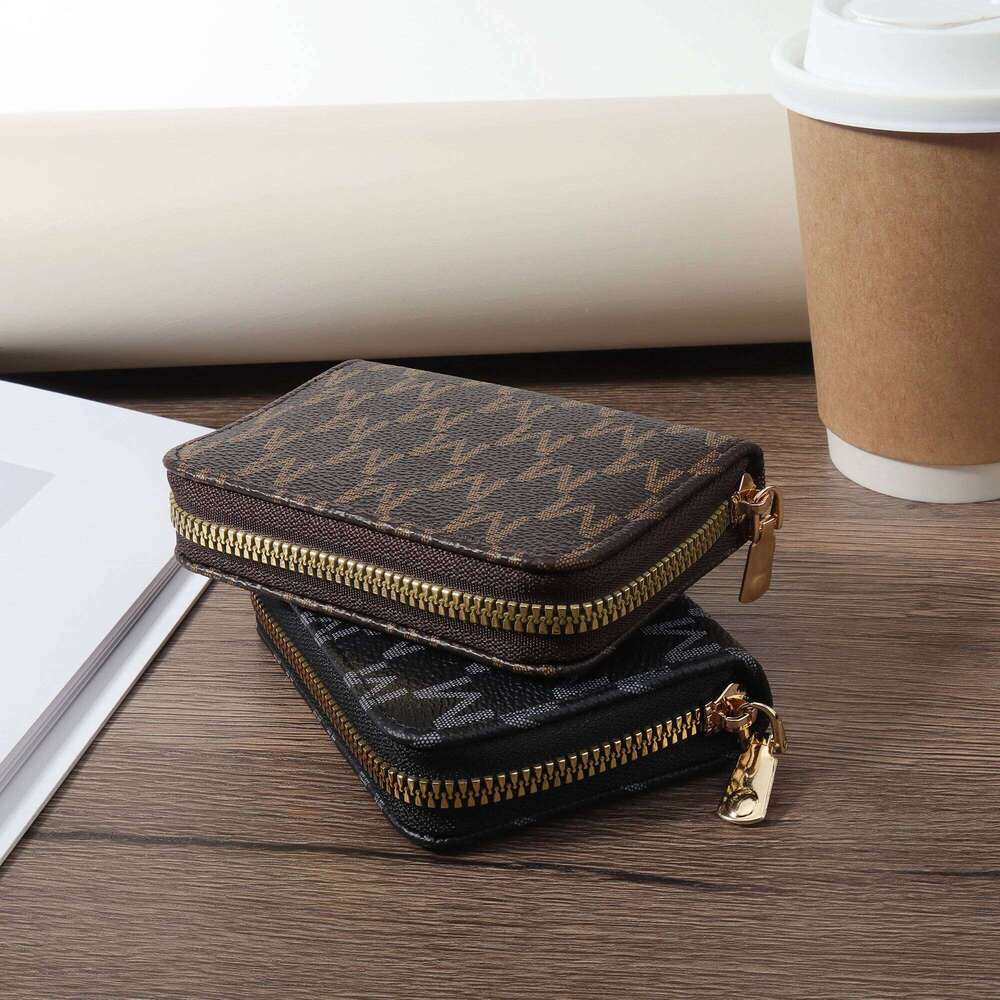 High quality PU leather credit storage bag with simple casual multi card holder, perfect for outdoor, travel, and back Y260206