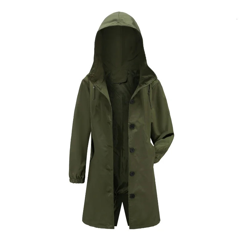 Fahsyee Raincoat Women Rain Jacket Waterproof Hooded Windbreaker Outdoor Long Active 260204 - view 5