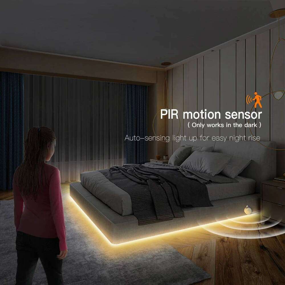 5V USB Wall Light PIR Sensor Motion Neon Lights Silicone Tube Waterproof COB LED for Stairs Bathroom Room Decoration lampara Z260206