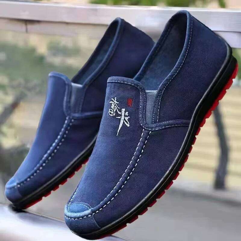 Men'S Spring Anti Slip Wear Resistant Work Soft Soled Comfortable Single Fashionable And Versatile Casual Shoes