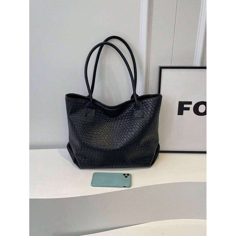 Crocodile Pattern Tote With Large Capacity, Business Casual Portable Women's Shoulder Bag For Teen Girls Women Y260205