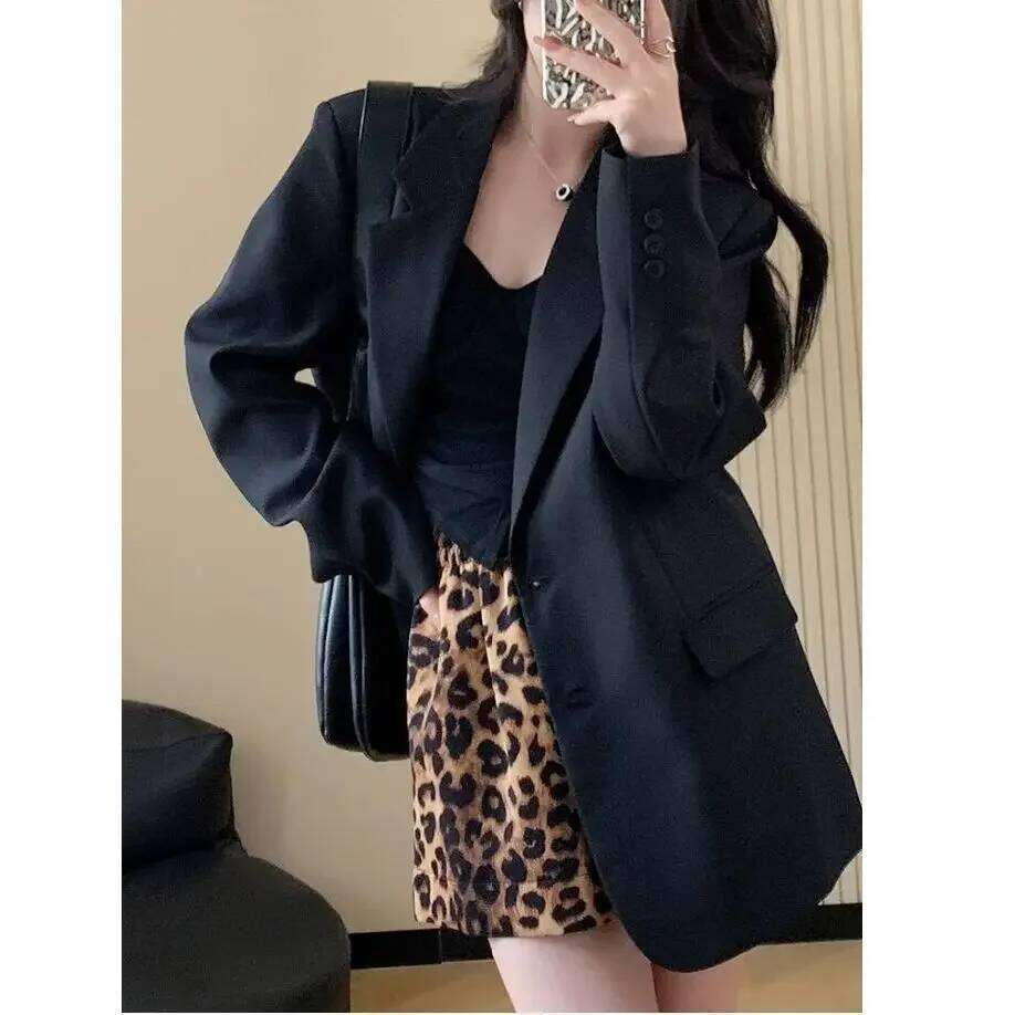 Summer Thin High Leopard Print Casual Shorts Women's Loose Flattering Pants Middle Waist from Mainland China XJ260206