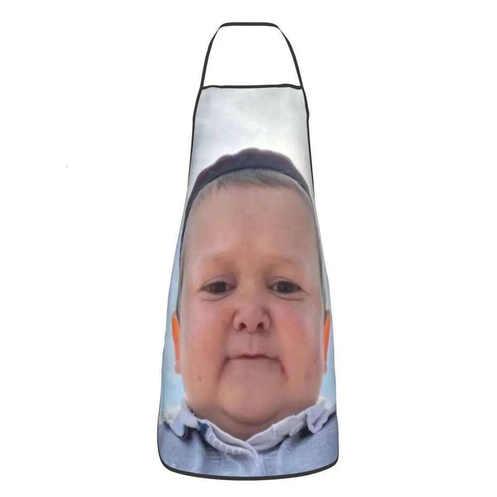 Funny Hasbulla Kitchen Aprons For Women Oxford Fabric Cleaning Pinafore Home Cooking Accessories Apron S260205