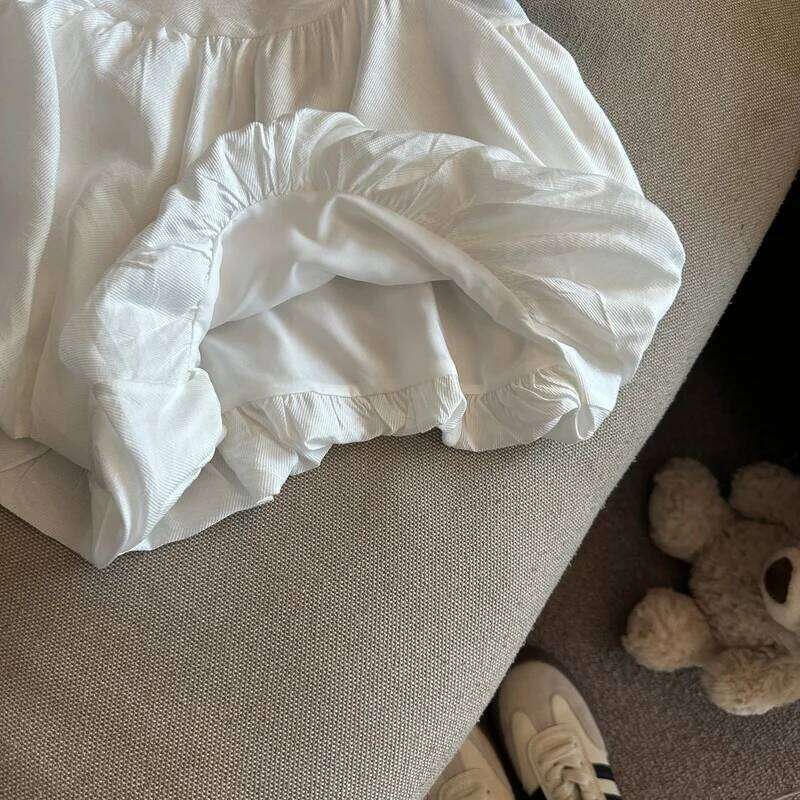 MEXZT Streetwear Belt Women Fashion Black High Waist Bud Shorts Summer Korean White Casual Design A Line Short Pants New XJ260206