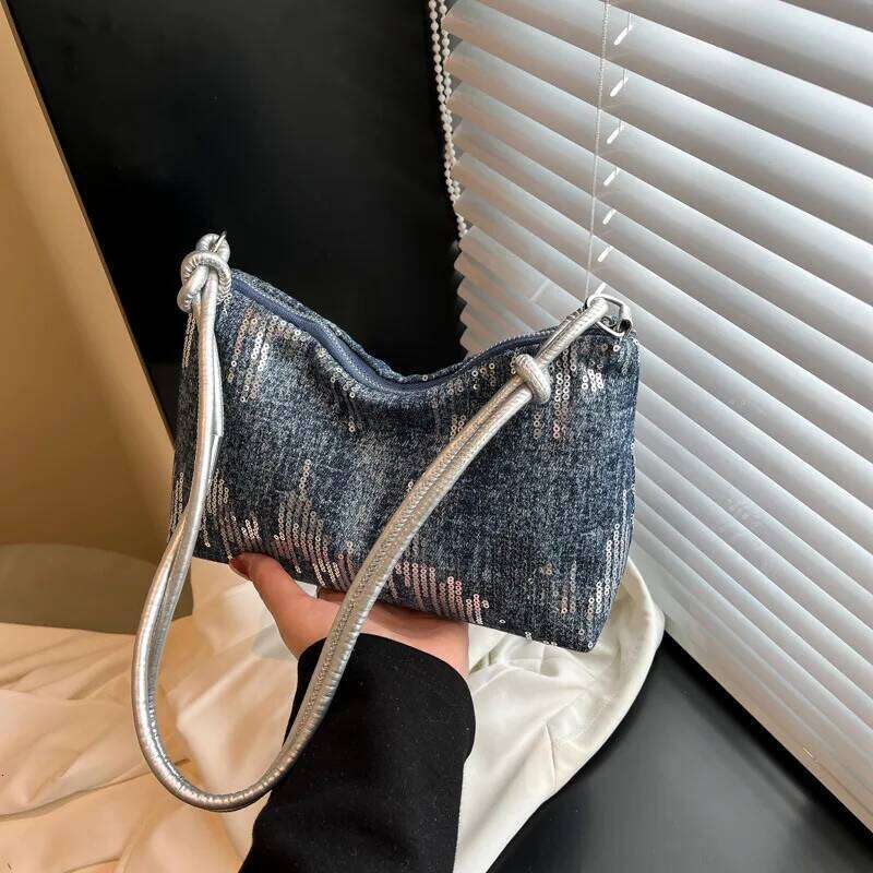 Fashionable Rhinestone Casual Small Tote Bag for Women Shoulder Purse and Handbags Designer Bags Bolsos De Mujer Sac Y260205