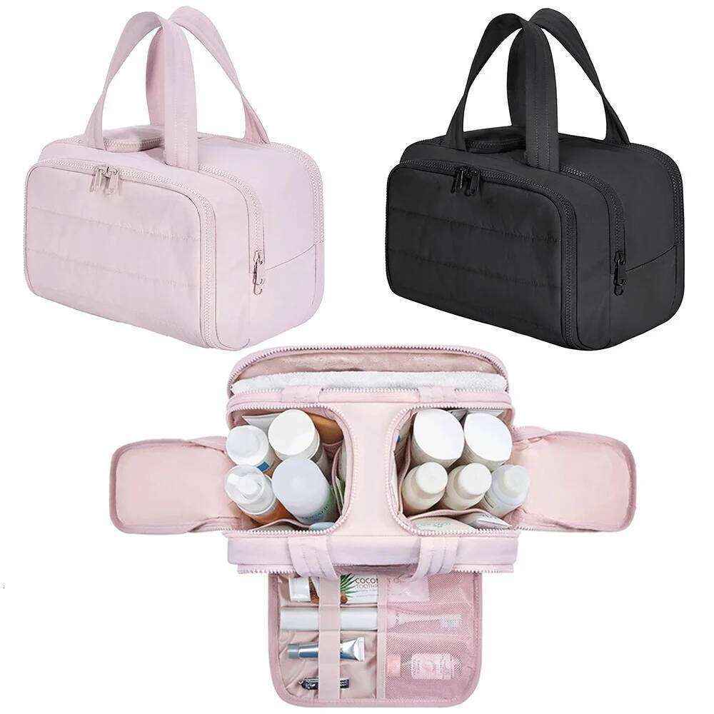 Large Capacity Cosmetic Bag Female Travel Wash Handbag Bathroom Partition Shower Makeup Pouch Waterproof Toiletries Organizer Y260206