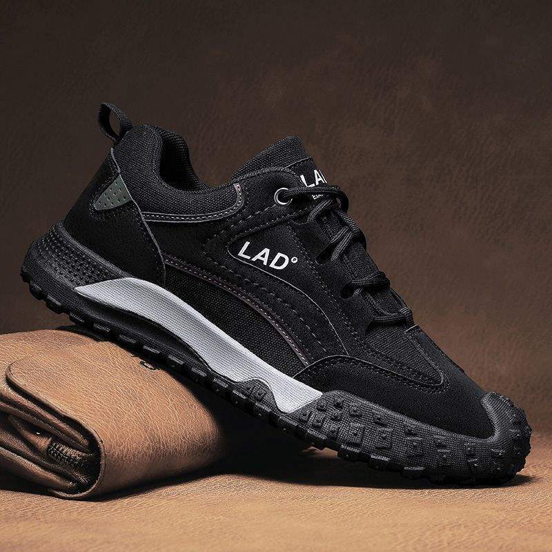 2025 Autumn Construction Site Thick Low Wear-Resistant Non-Slip Waterproof Oil-Proof Steel Toe-Free Work Shoes