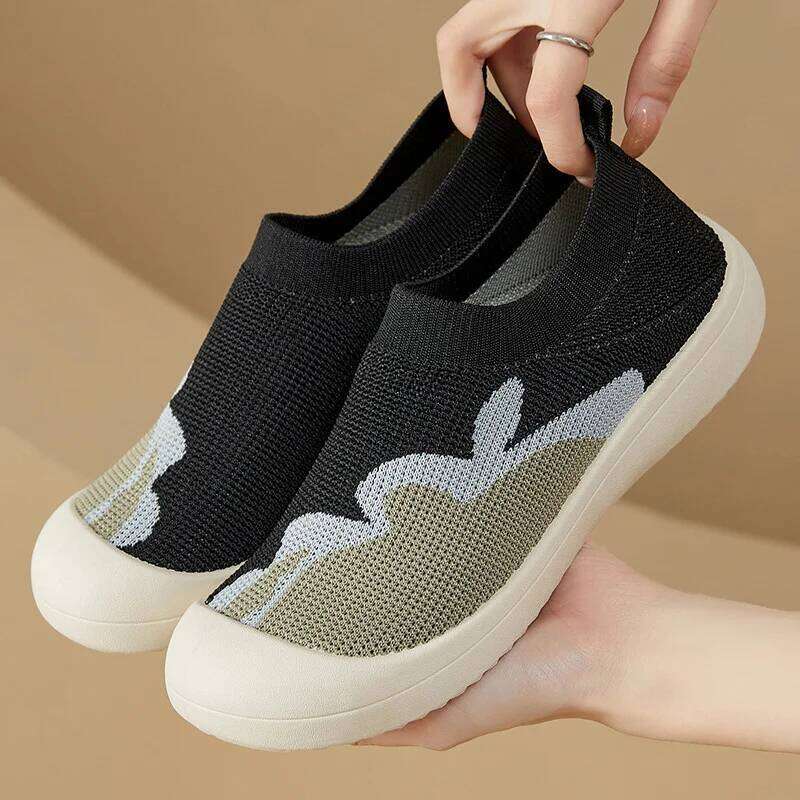 Spring women's round toe soft soled casual breathable flat comfortable and multifunctional discount shoes free shipping
