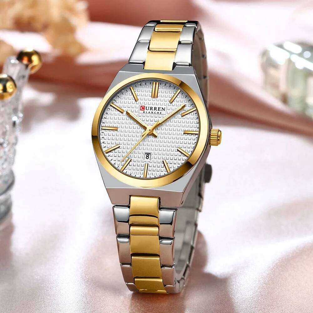 CURREN Brand Fashion Luxury Women Quartz Watch Round Small Dial Stainless Steel Strap Girl Wristwatch with Box Z260206