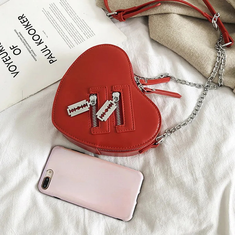 Heart Tote Bag For Women Stone Pattern PU Leather Crossbody Bags Female Small Shoulder Bags Cute Purse Handbags 260129