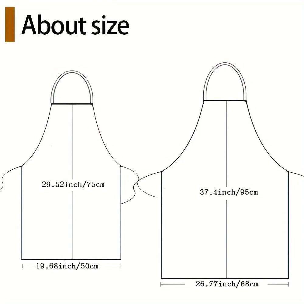 1 Piece Funny Cat - Kitchen Apron with Adorable Ginger-Brown Tiger-Cat Chef Hat, Perfect for Cooking, Baking S260205