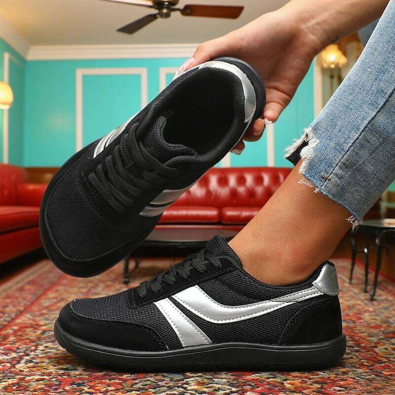 New Wide Toe Mens Womens Casual Lightweight Soft Sole Walking Breathable Mesh Sneakers Comfortable Hikning Shoes