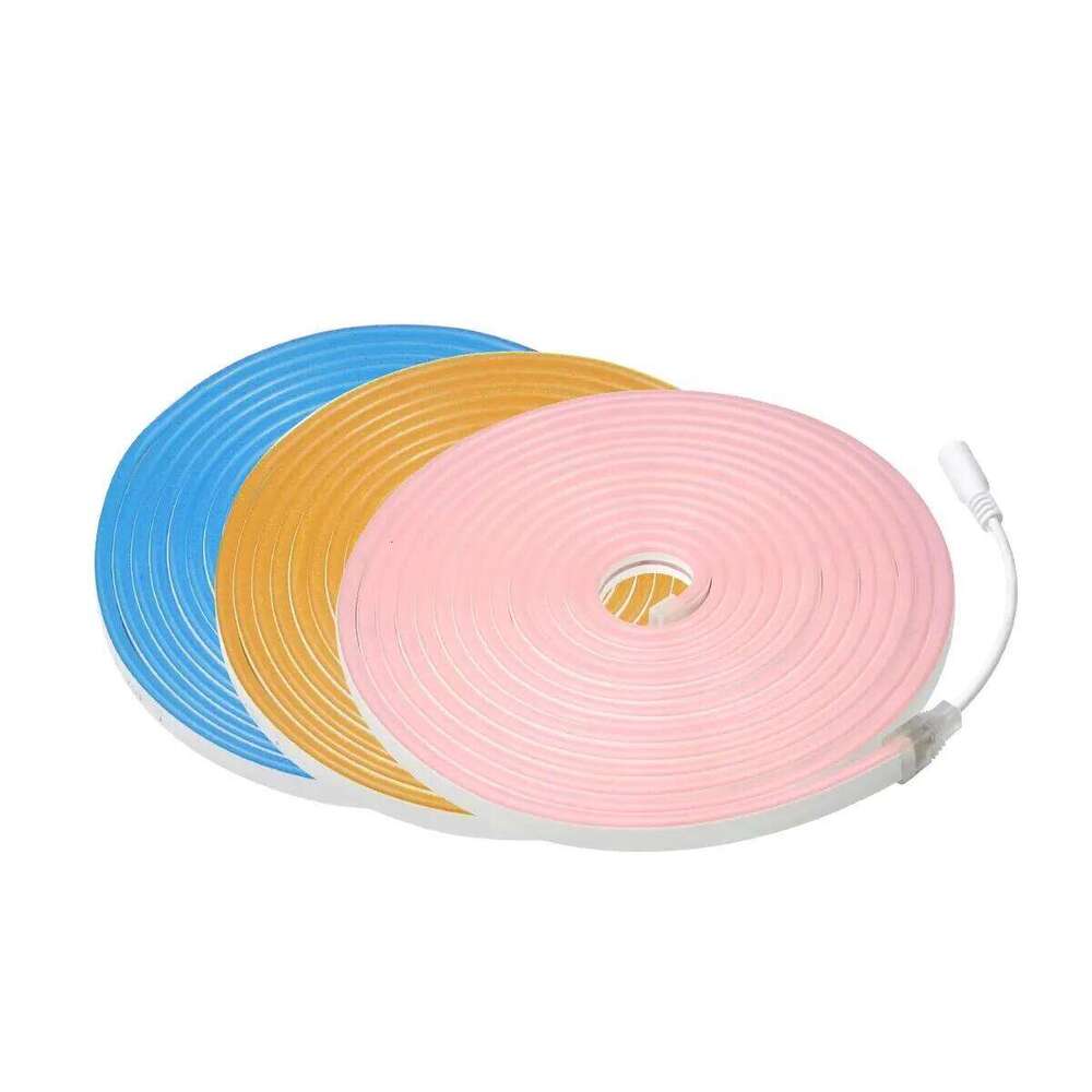 2m 12V Neon Strip Light Silica Gel Flexible Tube LED Lights Waterproof IP65 Wall Background Lighting Home Decoration Z260206
