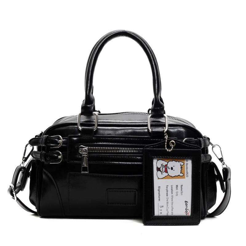 Stylish Design Glossy PU Sqeare Shoulder & Crossbody Bags Solid Zipper Hot Trendy Designer Style Handbags for Women 2025 New Y260205