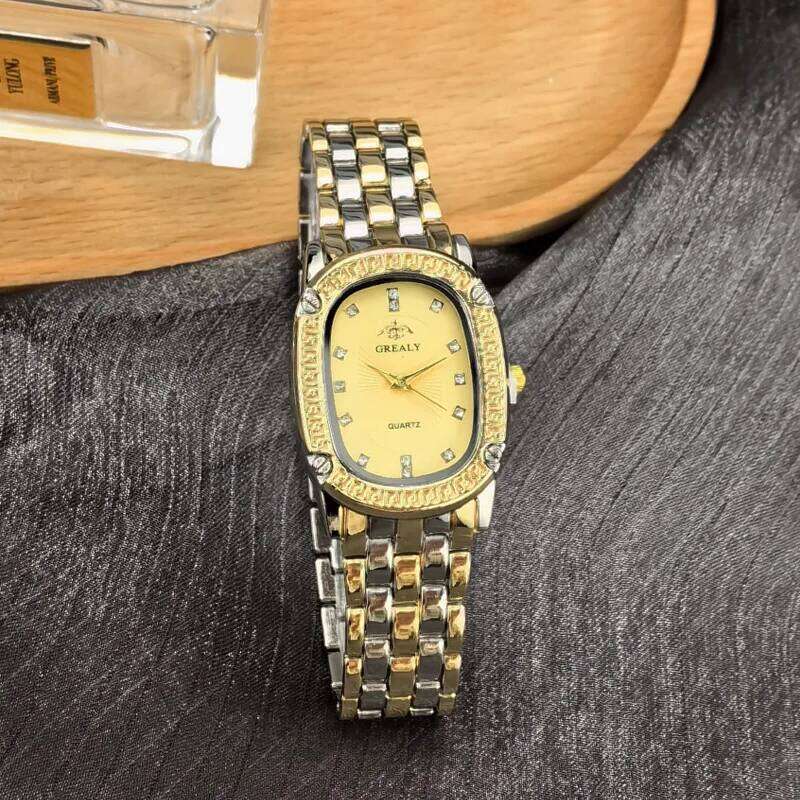 Fashion Square Women's Watches Brand Ladies Quartz Wristwatch Classic Silver Simple Femme Steel Band relogio feminino Gift Z260206
