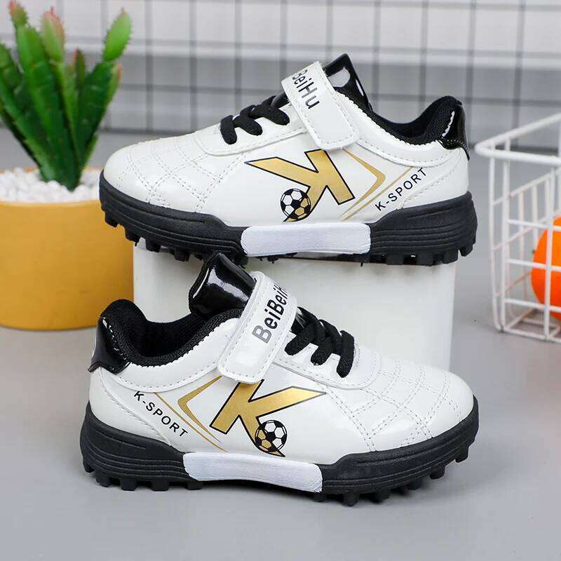 for Kids 2024 New Children Football Cleats Fashion Firm Ground Soccer Shoes 26Y0206