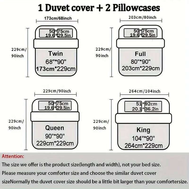 3pcs Bohemian Rhomboid Plaid Stereoscopic Flower Plain Colour Quilt Set1 Duvet Cover +2 Pillowcase Without Pillow Core XJ260206