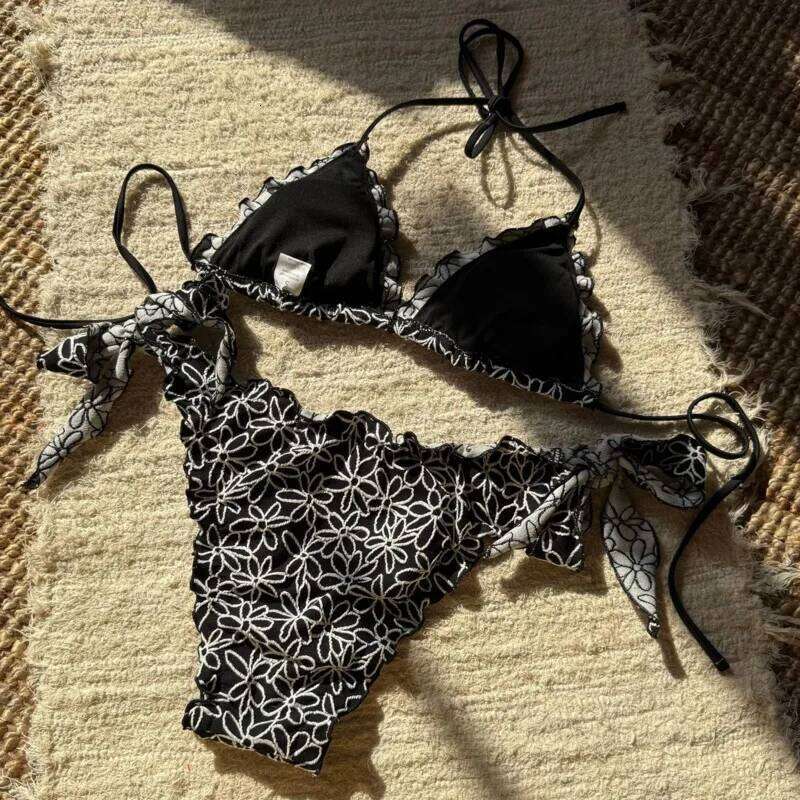 Lace Sexy Bikinis 2026 Women's Swimwear Female Swimsuit For Swim Wear Bathing Suits Brazilian Bikini Set Beachwear Pool Bather XJ260206