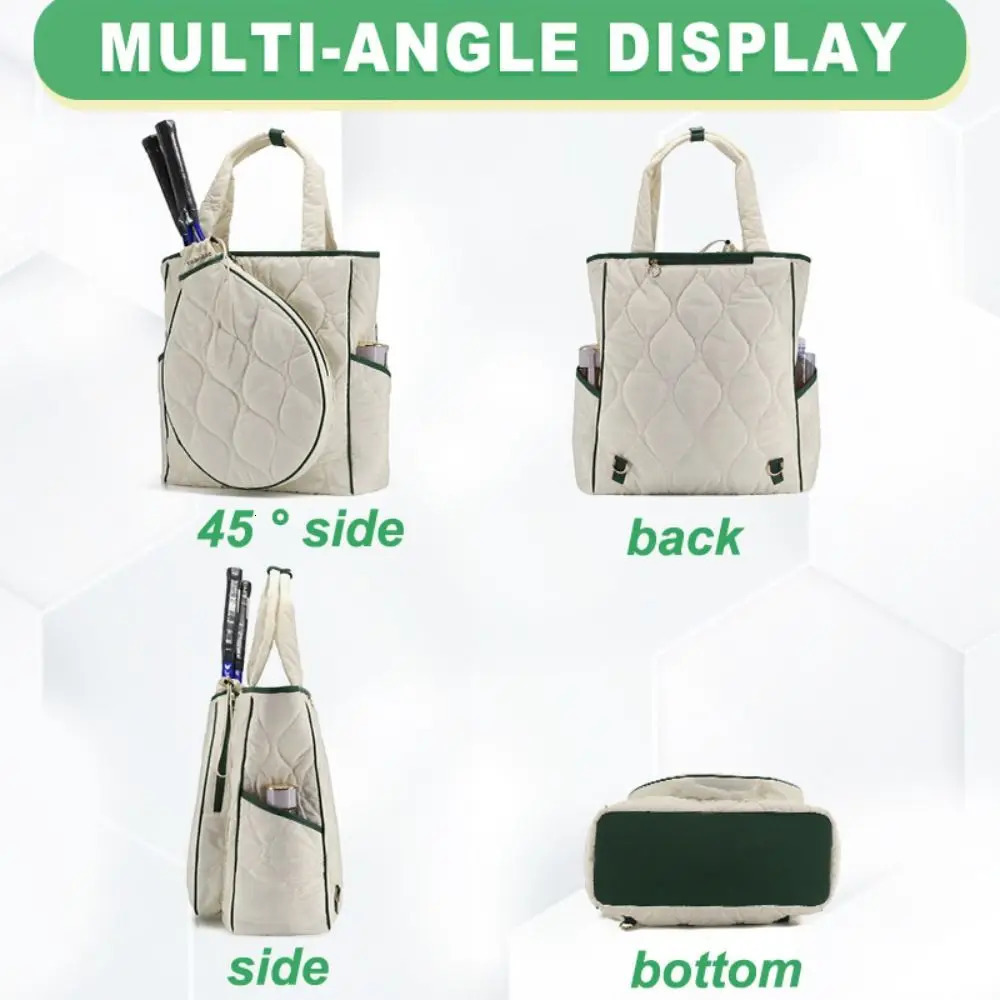 Extra-Large Tennis Tote Bag Lightweight Large Compartment Sports Bag Waterproof Multi-functional Tennis Racket Backpack Unisex 260130