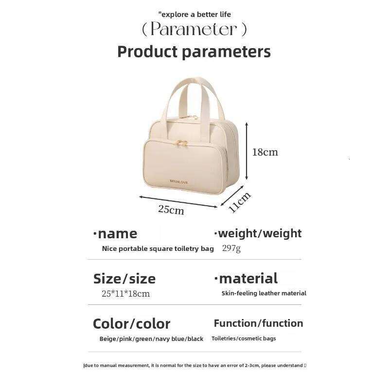 New Large Capacity Four-party Toiletries Travel Cosmetic Storage Waterproof Makeup Bag Y260206